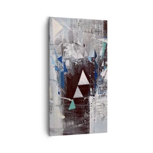 Tablou pe pânză - Ordinea superioară a triunghiurilor - 55x100 cm