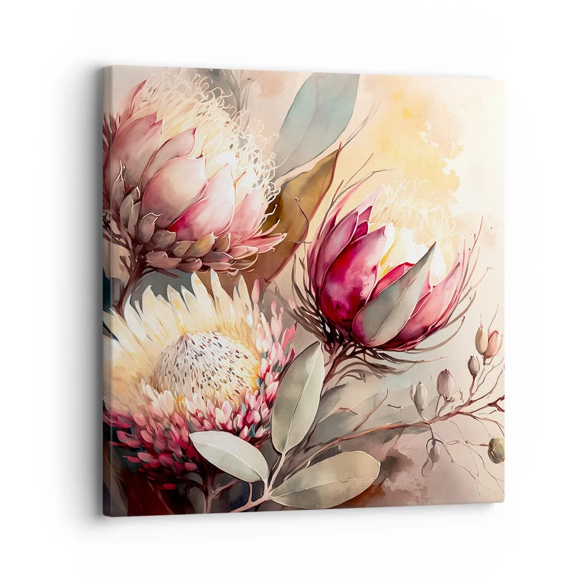 Tablou pe pânză - Profil și en face - 30x30 cm