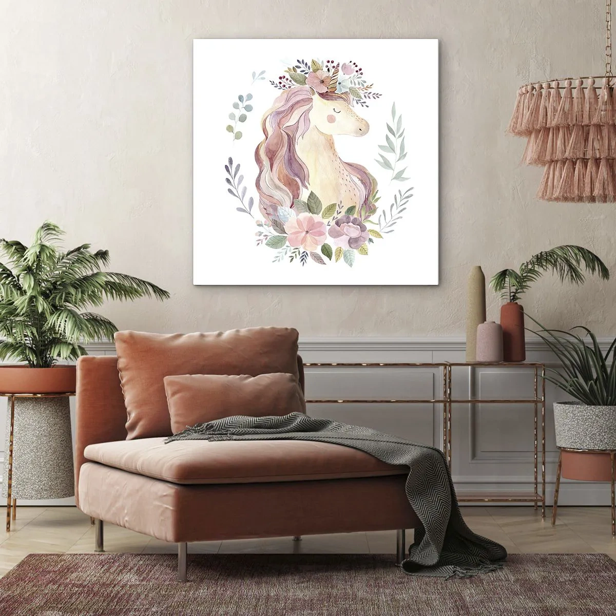 Tablou pe pânză - O invitație în lumea basmelor - 30x30 cm