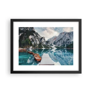 Poster în ramă neagră - Îți vom arăta frumusețea - 40x30 cm