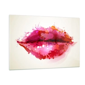 Tablou pe sticlă - O nuanță mai roșie de roșu - 120x80 cm