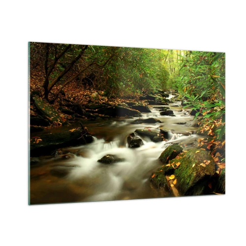 Tablou pe sticlă - Ca argintul lichid - 100x70 cm
