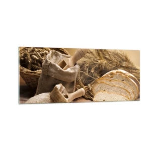 Tablou pe sticlă - Oprire violentă - 100x40 cm