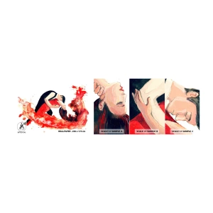 Mostră tapet autocolant Deluxe Sticker - Tango - un val senzual - Dans, Muzică, Dansatori - 100x30 cm
