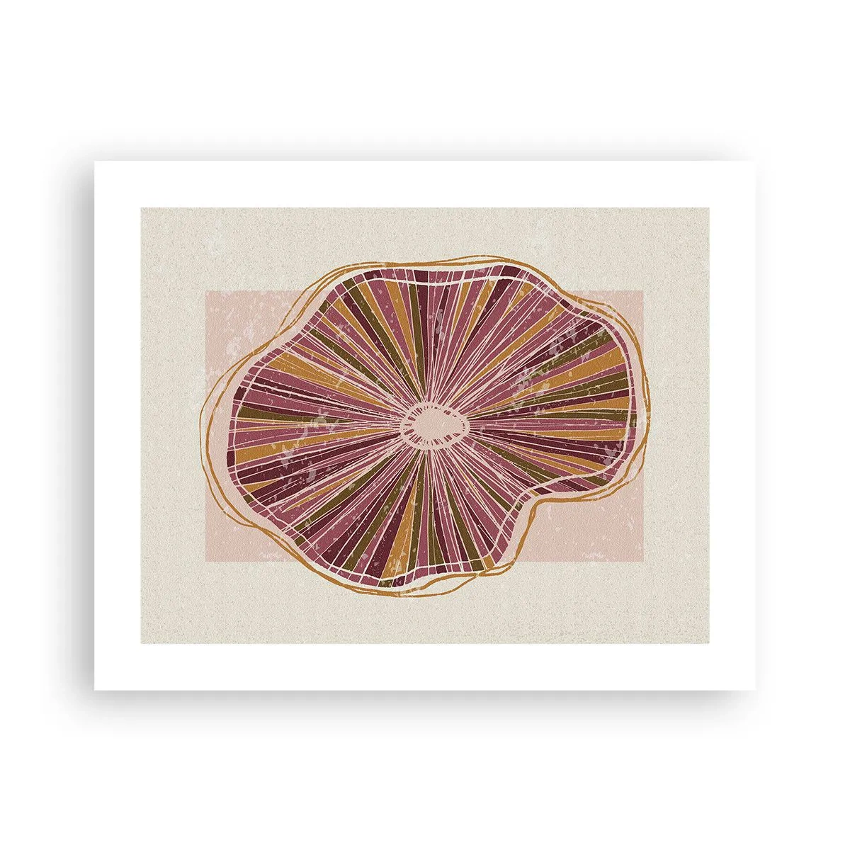 Poster - Abstracția radială - 50x40 cm