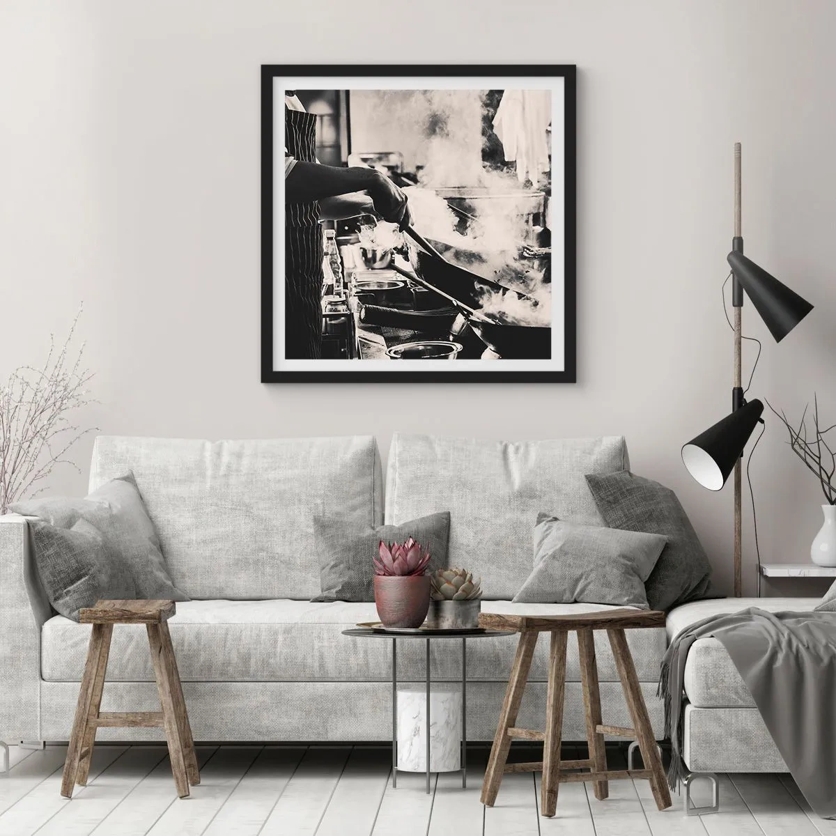 Poster în ramă neagră - Alchimia aromelor - 30x30 cm