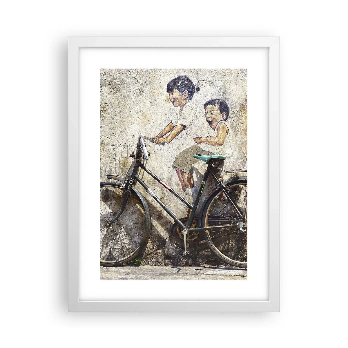 Poster în ramă albă - Adevărat sau fals? - 30x40 cm