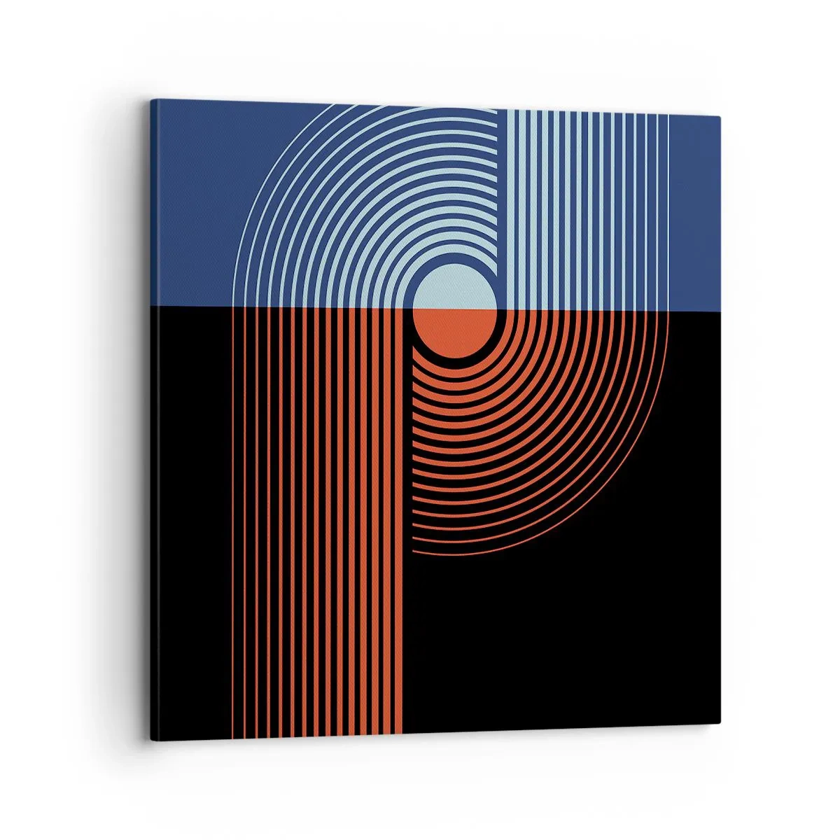 Tablou pe pânză - Într-o îmbrăţişare geometrică - 70x70 cm