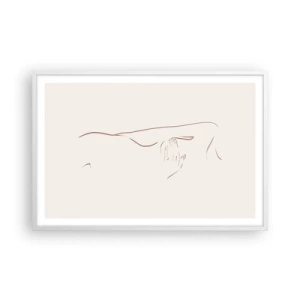 Poster în ramă albă - Forma dorinței - 91x61 cm