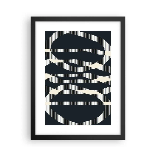 Poster în ramă neagră - Încercare de străpungere a întunericului - 30x40 cm