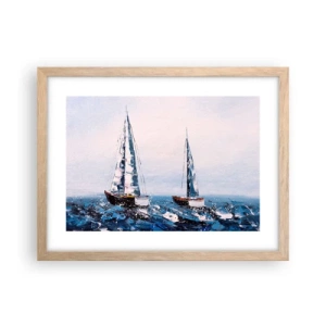 Poster în ramă de stejar deschis - Frăția vântului - 40x30 cm