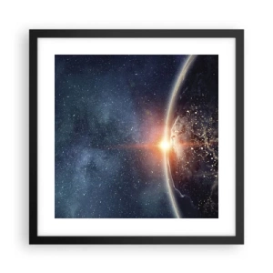 Poster în ramă neagră - Într-o nouă perspectivă - 40x40 cm