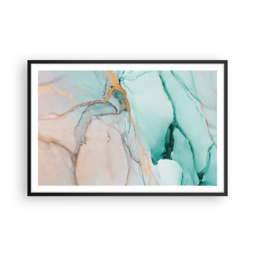 Poster în ramă neagră - Dansul formelor și al culorilor - 91x61 cm