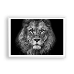 Poster în ramă albă - În ținuta de încoronare - 100x70 cm