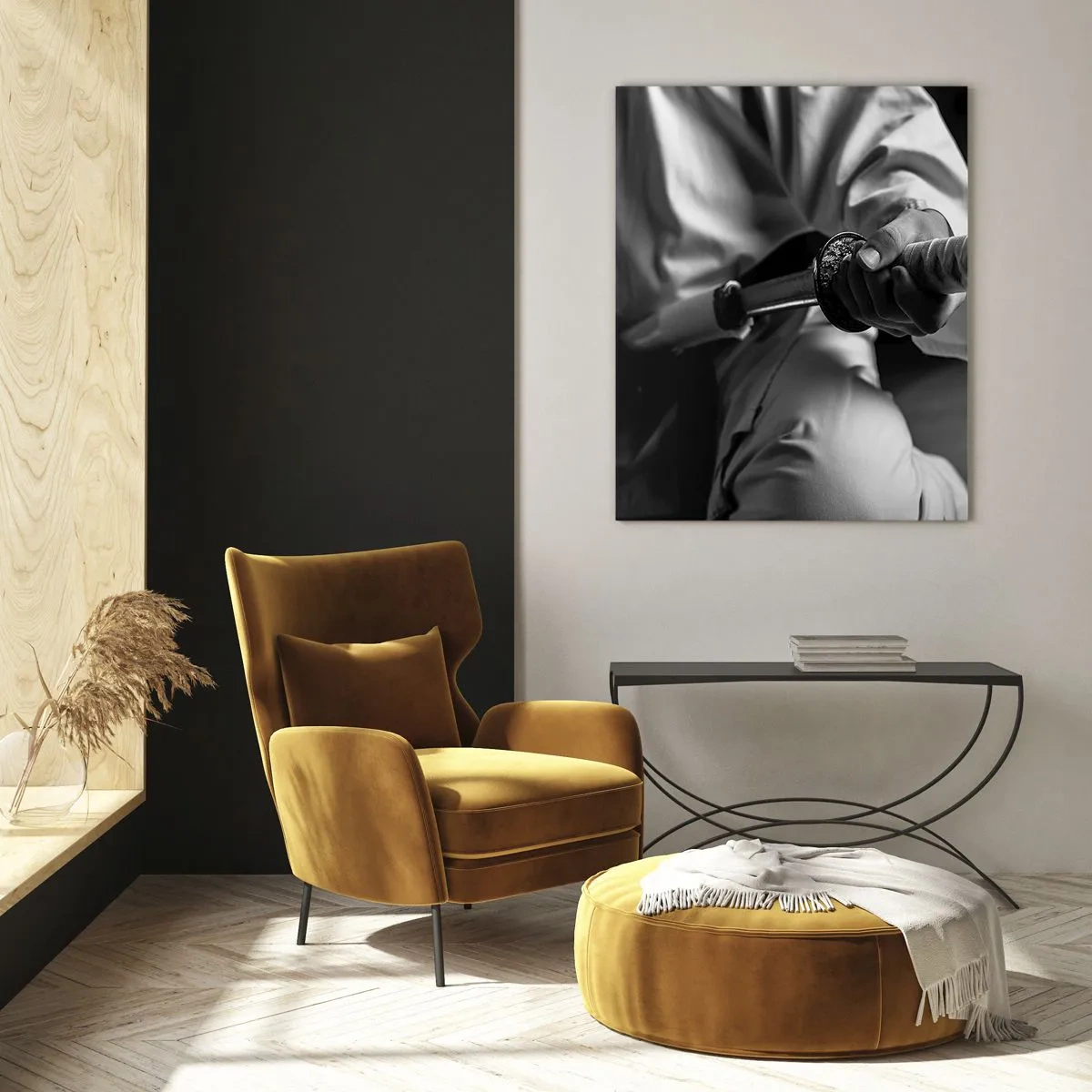 Tablou pe sticlă - Sufletul unui războinic - 50x70 cm