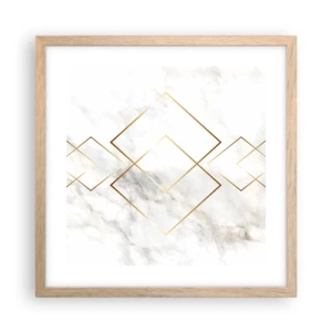 Poster în ramă de stejar deschis - Vedere spre infinit - 40x40 cm