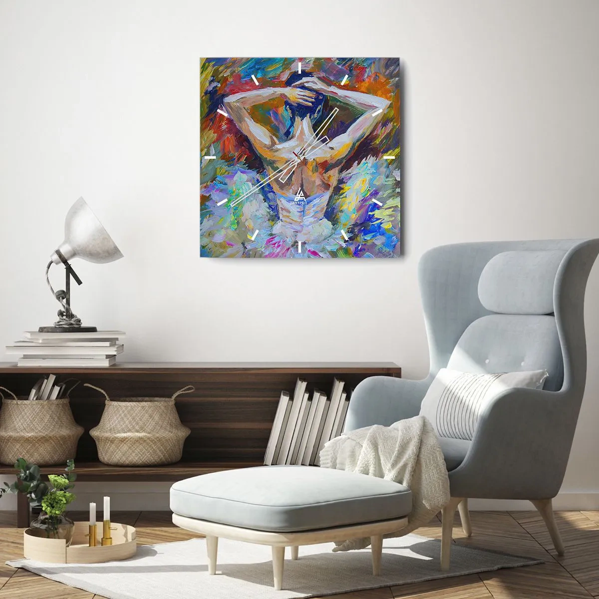 Ceas de perete - Ceas pe sticlă - Ar putea fi orice - 30x30 cm