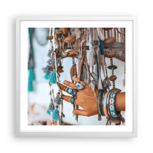 Poster în ramă albă - Comori locale - 50x50 cm