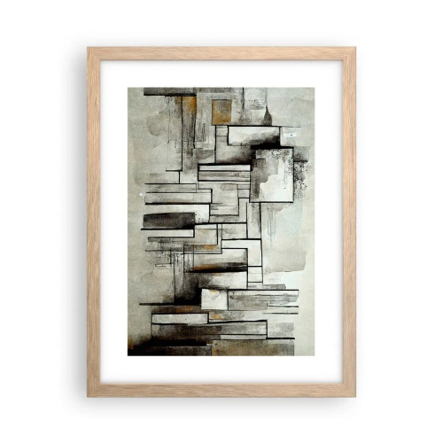 Poster în ramă de stejar deschis - Puterea simplității - 30x40 cm