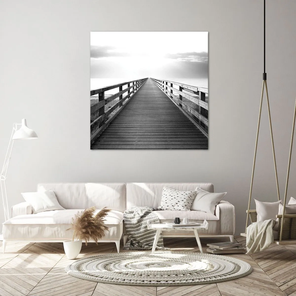 Tablou pe pânză - Departe, departe... - 60x60 cm