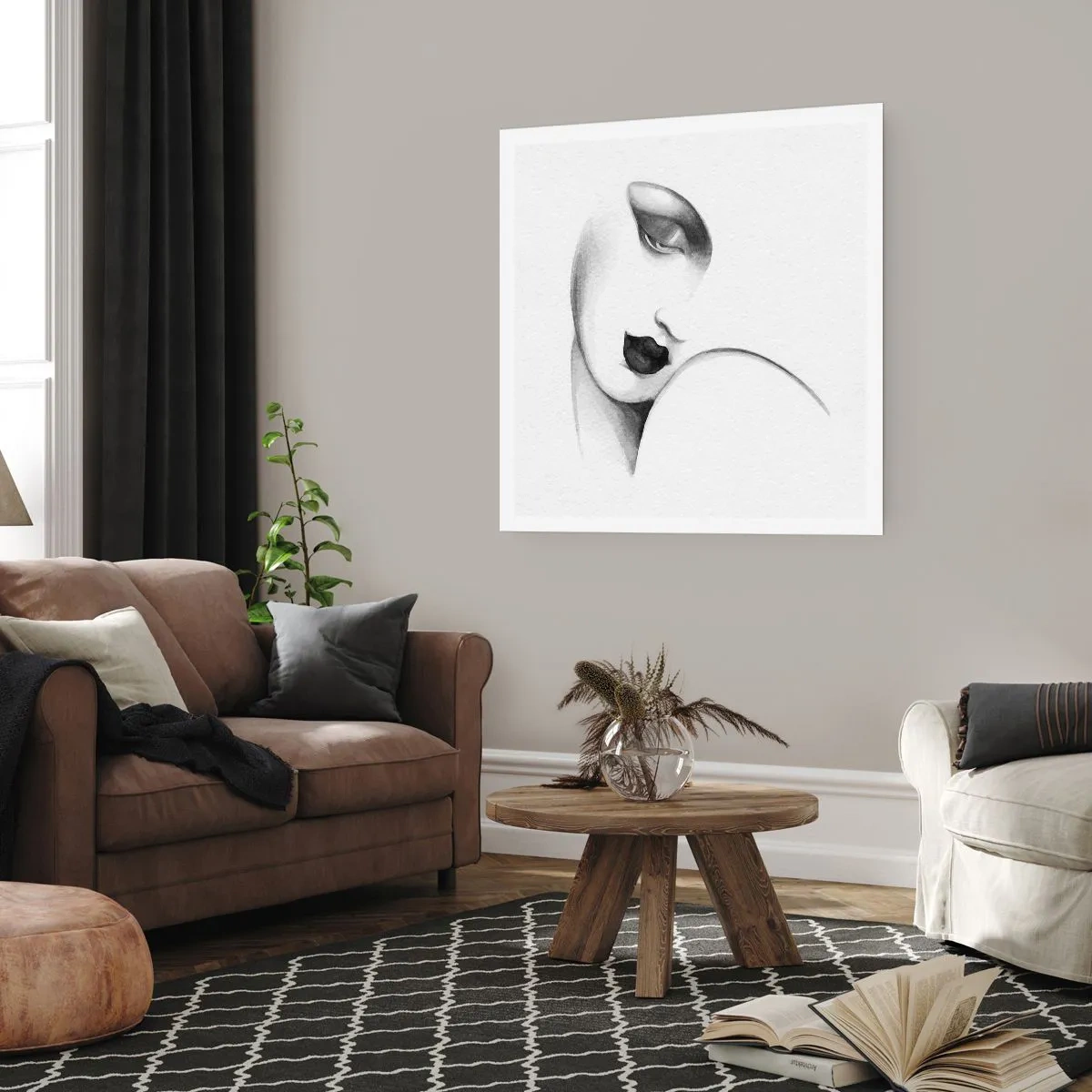 Poster - În stilul Lempickei - 30x30 cm