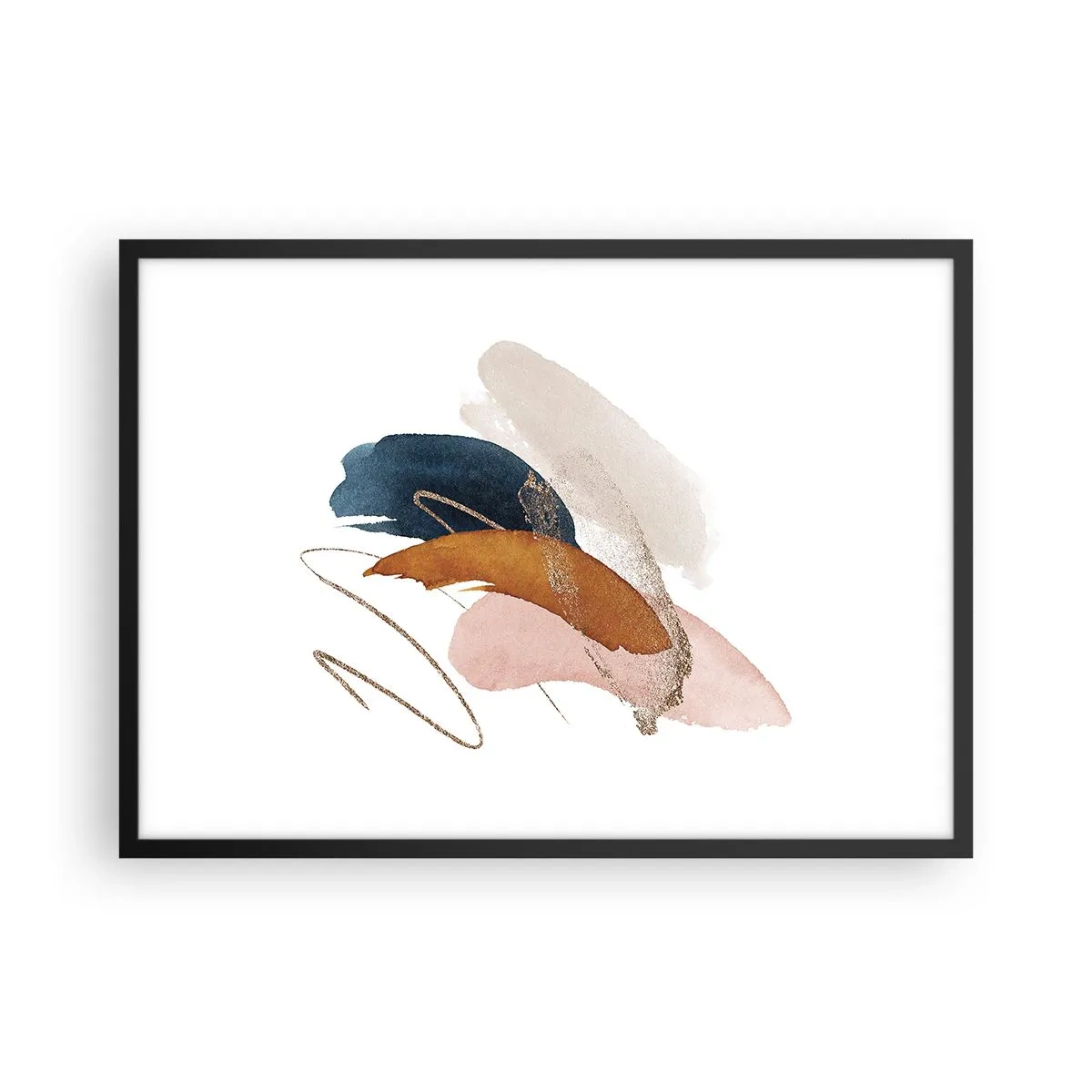 Poster în ramă neagră - Compoziție înaripată - 70x50 cm