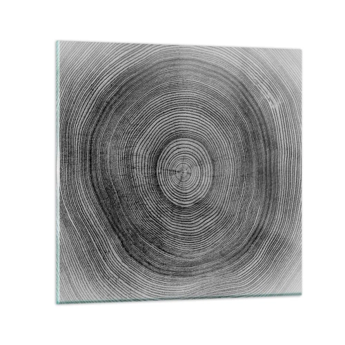 Tablou pe sticlă - Un semn al vremurilor - 30x30 cm