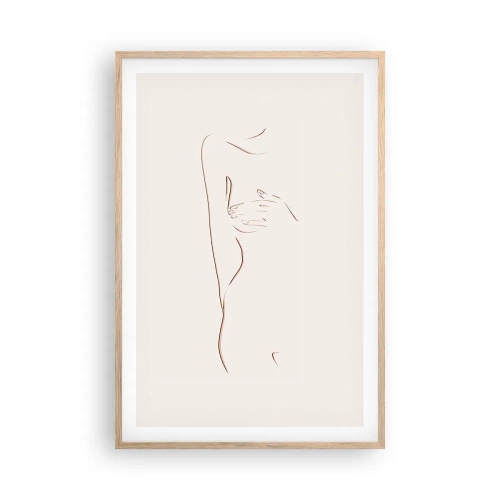 Poster în ramă de stejar deschis - Forma dorinței - 61x91 cm