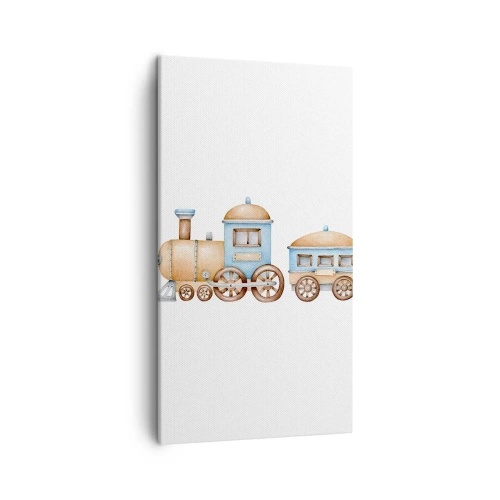 Tablou pe pânză - Trenulețul din copilărie - 45x80 cm