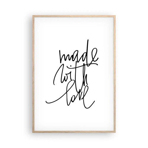 Poster în ramă de stejar deschis - Cel mai bun brand - 70x100 cm