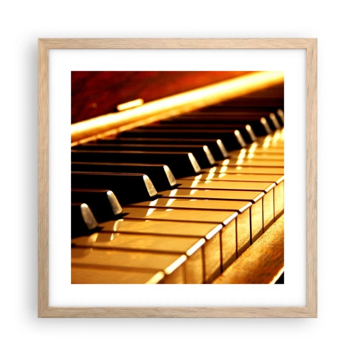 Poster în ramă de stejar deschis - Posibilități nelimitate - 40x40 cm