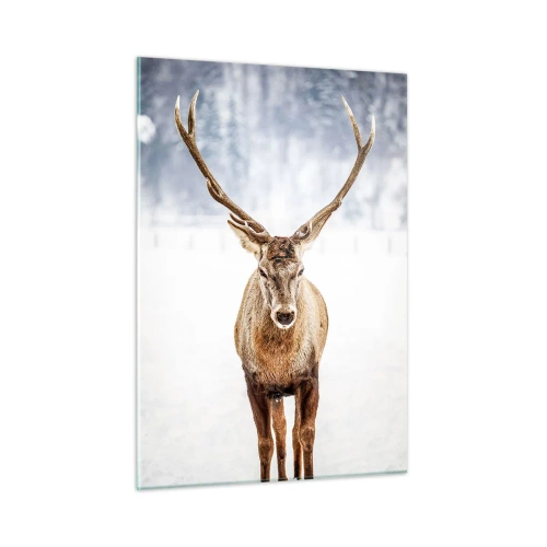 Tablou pe sticlă - Direct din ceața de zăpadă - 50x70 cm