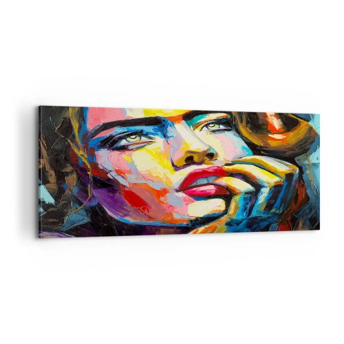Tablou pe pânză - Visele ca niște păsări se înalță pe cer - 100x40 cm