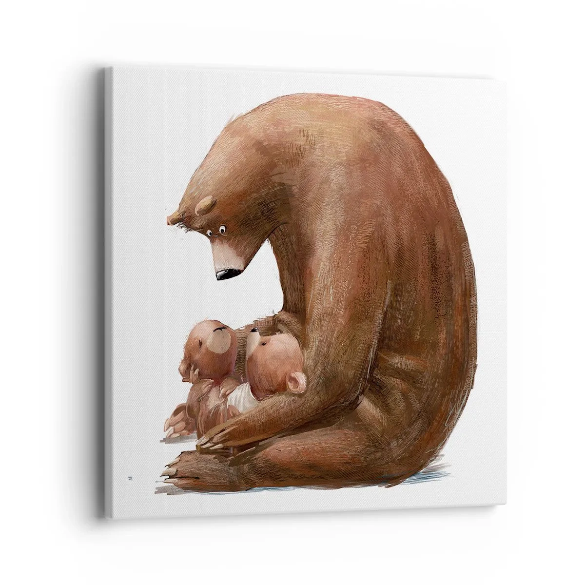 Tablou pe pânză - Vise plăcute, copii - 40x40 cm