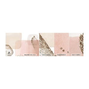 Mostră tapet autocolant Deluxe Sticker - O privire prin culoare - Abstracția, Bucată, Model modern - 100x30 cm