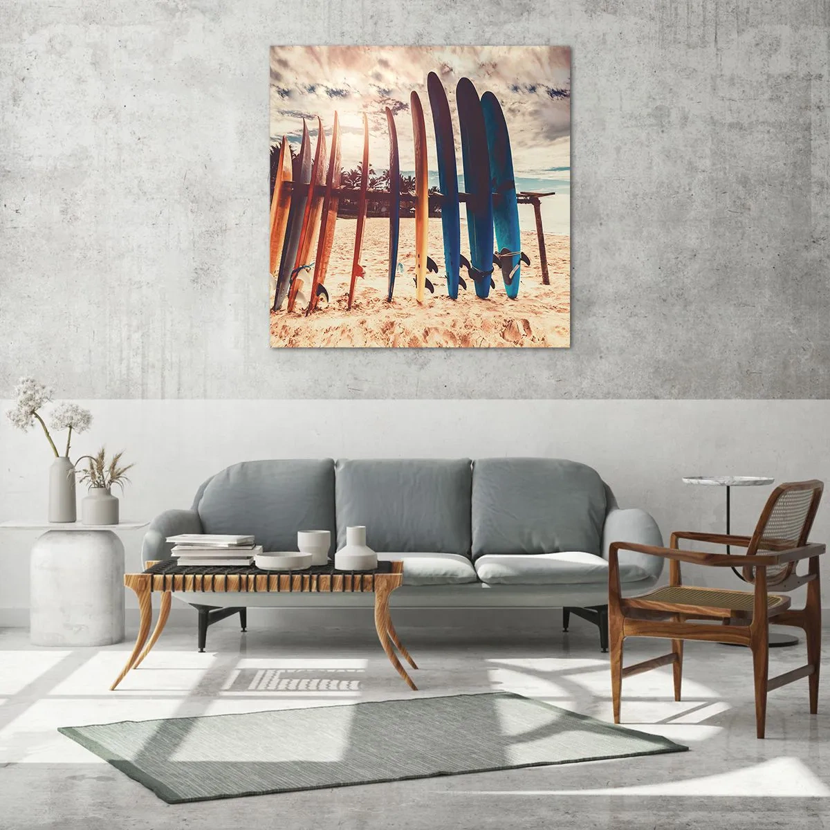 Tablou pe sticlă - Noapte bună, până mâine - 70x70 cm