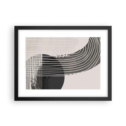 Poster în ramă neagră - Până acolo și înapoi - 40x30 cm