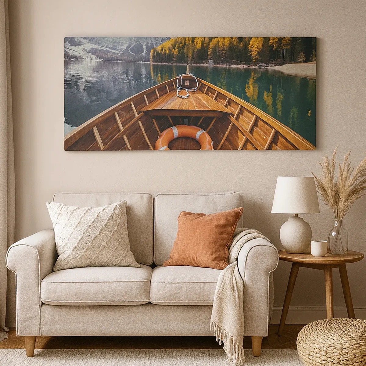 Tablou pe pânză - Excursie pe munte - 30x30 cm