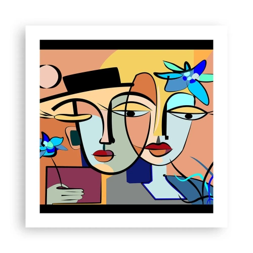 Poster - Întâlnire cu Picasso - 50x50 cm
