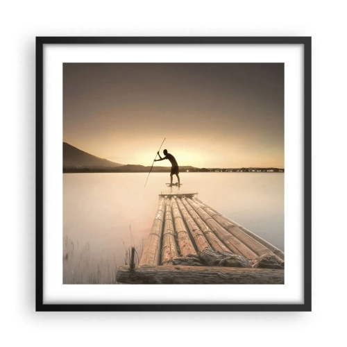 Poster în ramă neagră - Înainte de odihnă - 50x50 cm