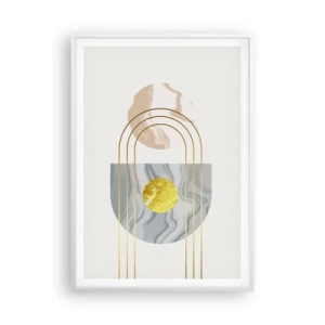 Poster în ramă albă - Lumină și strălucire - 70x100 cm