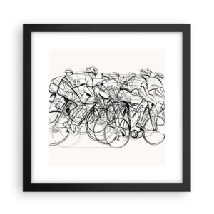 Poster în ramă neagră - Mână în mână - 30x30 cm