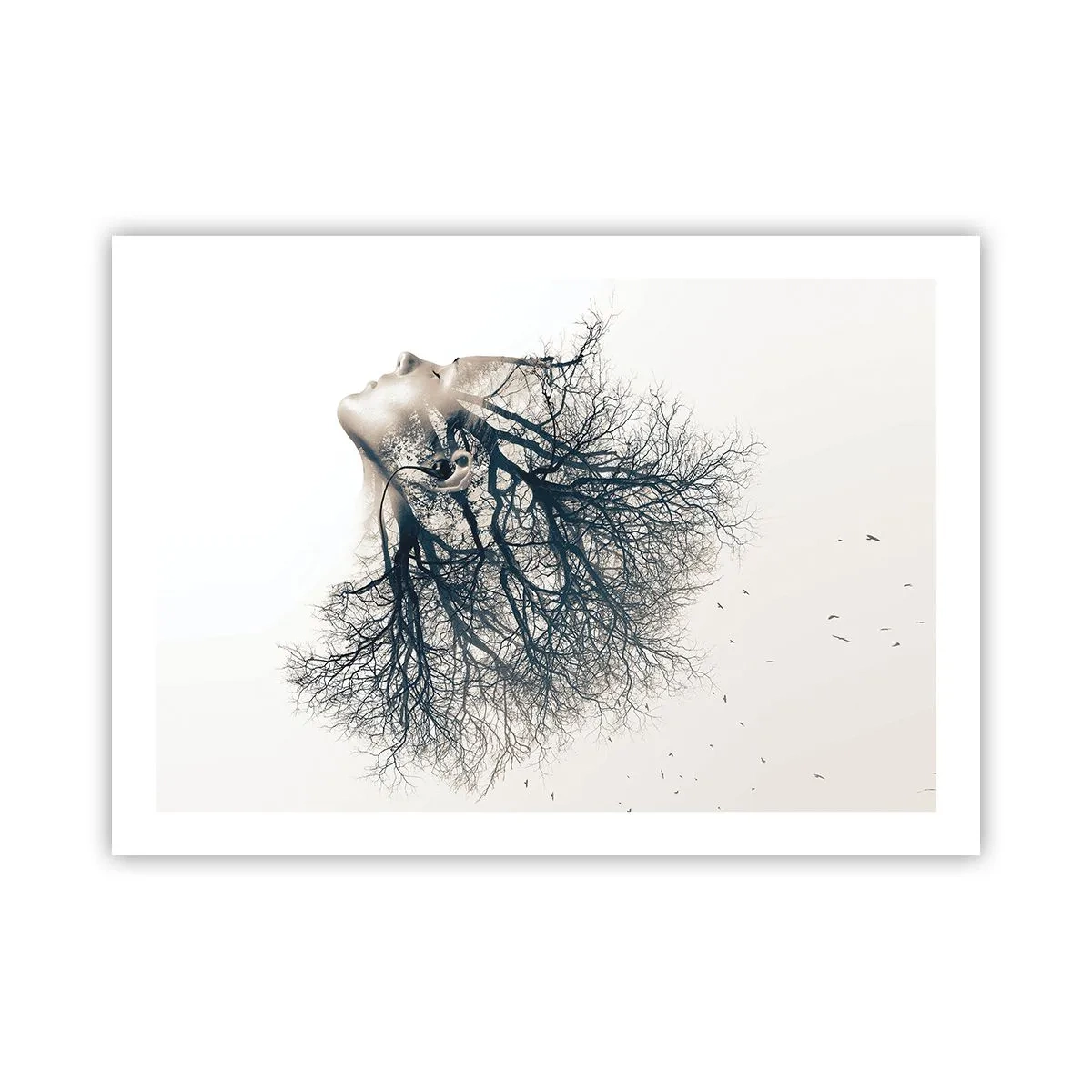 Poster - Ascultând șoapta copacului - 70x50 cm