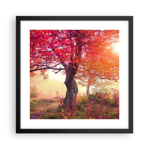 Poster în ramă neagră - O frenezie de înflorire - 40x40 cm