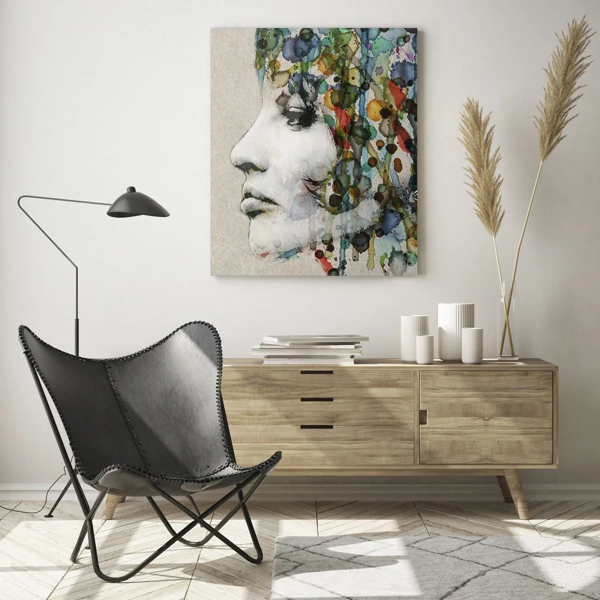 Tablou pe sticlă - A ieșit din cenușiu - 50x70 cm