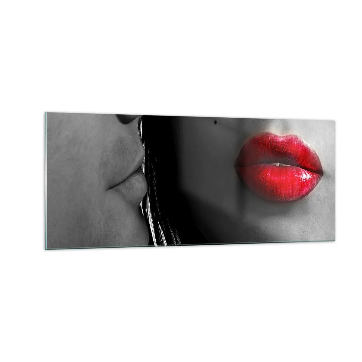 Tablou pe sticlă - Față în față  - 100x40 cm