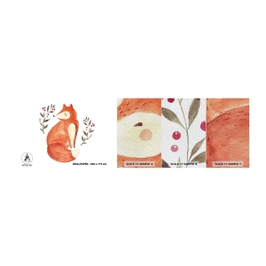 Mostră tapet Premium Canvas - Micuțul roșcat - Pentru copii, Vulpe, Basm - 100x30 cm