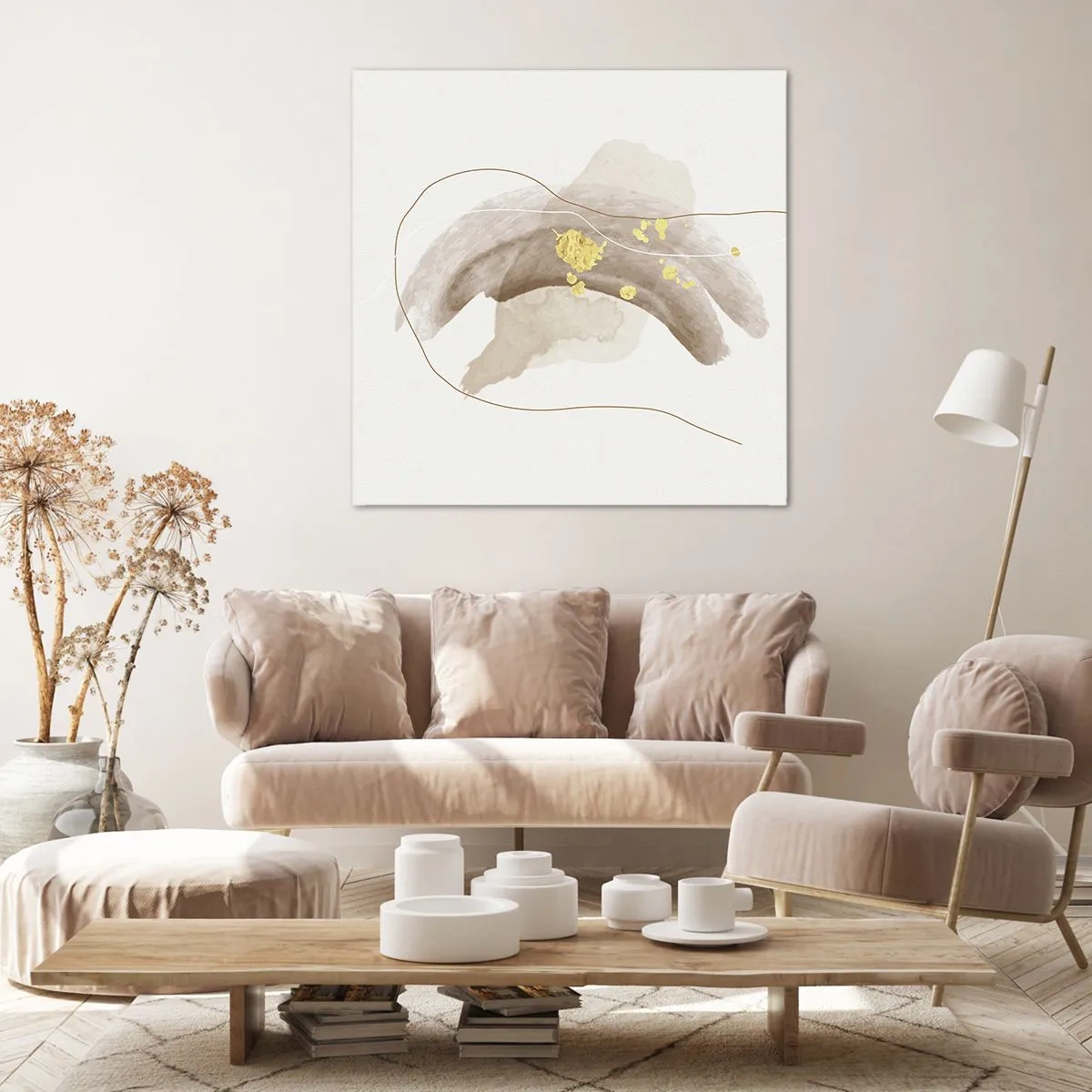 Tablou pe pânză - Întâlnite în spațiu - 40x40 cm