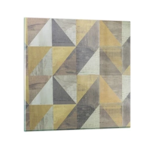 Tablou pe sticlă - La unghiul triunghiului - 30x30 cm