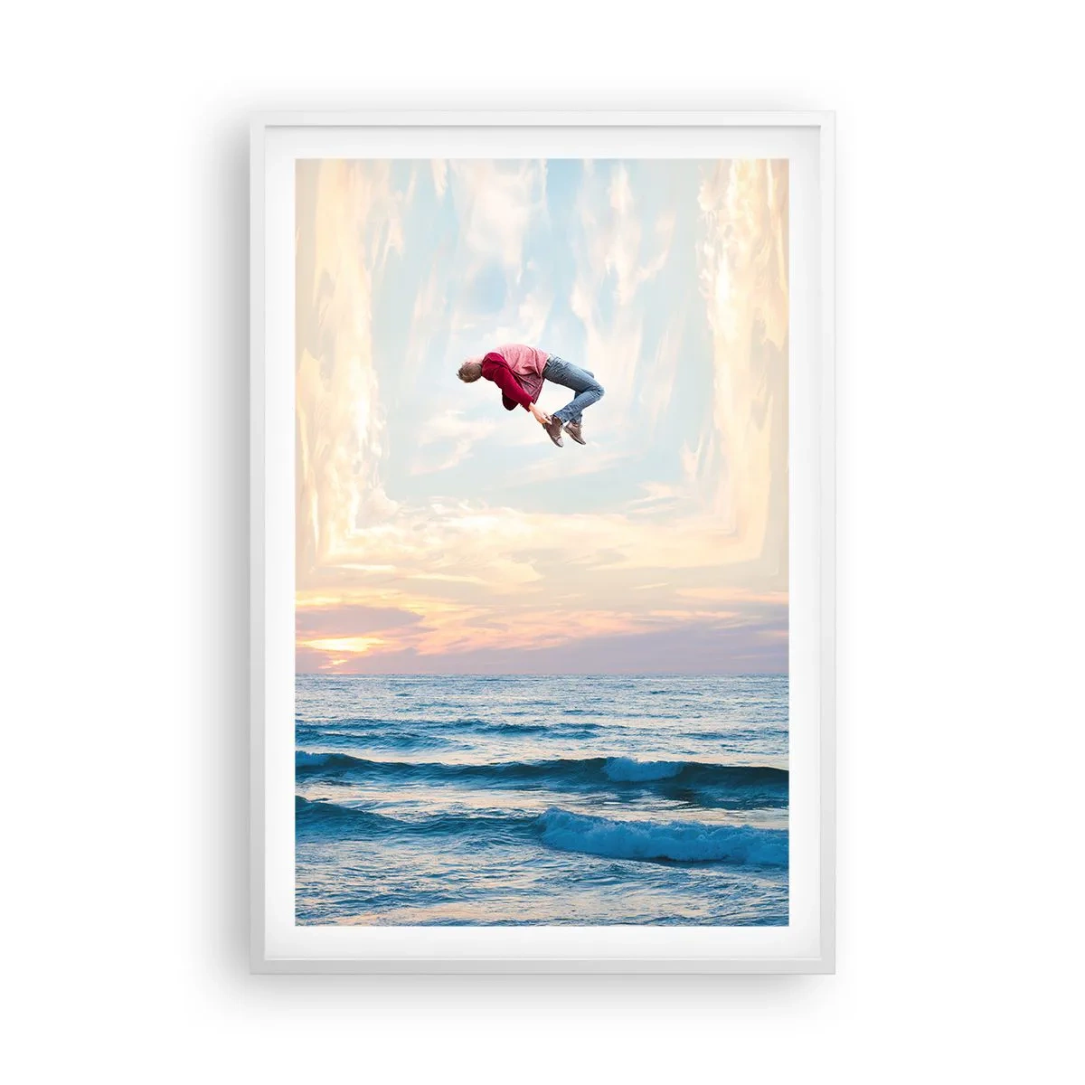 Poster în ramă albă - Spre o altă dimensiune - 61x91 cm